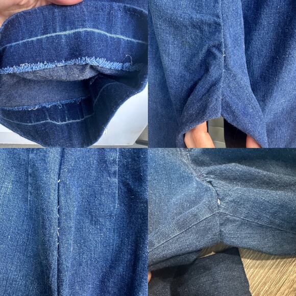 Calvin Klein Vintage 1980s Denim Trousers High Waist Pleated Straight Leg Jeans - Picture 6 of 8